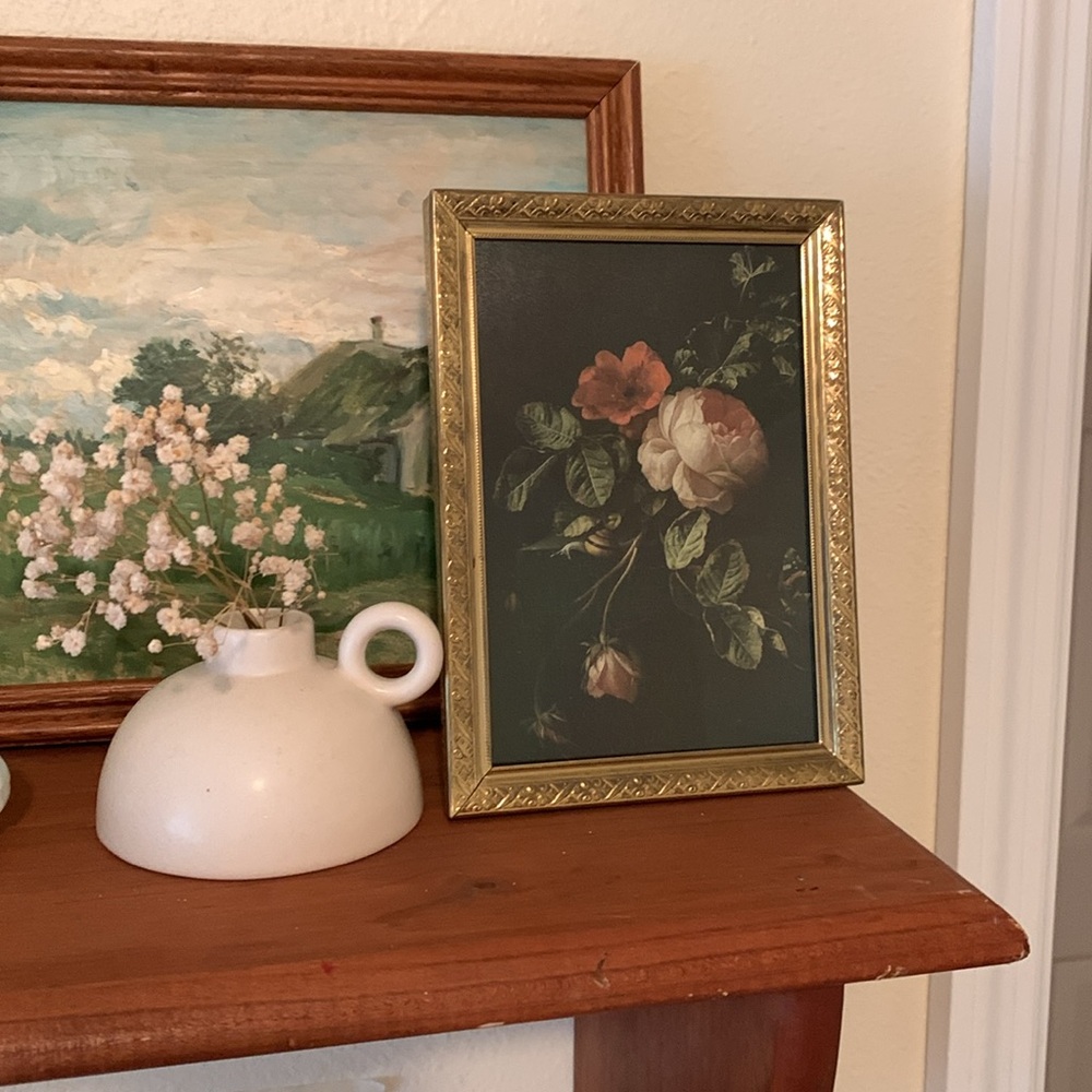 Gold framed photo print art size 5x7